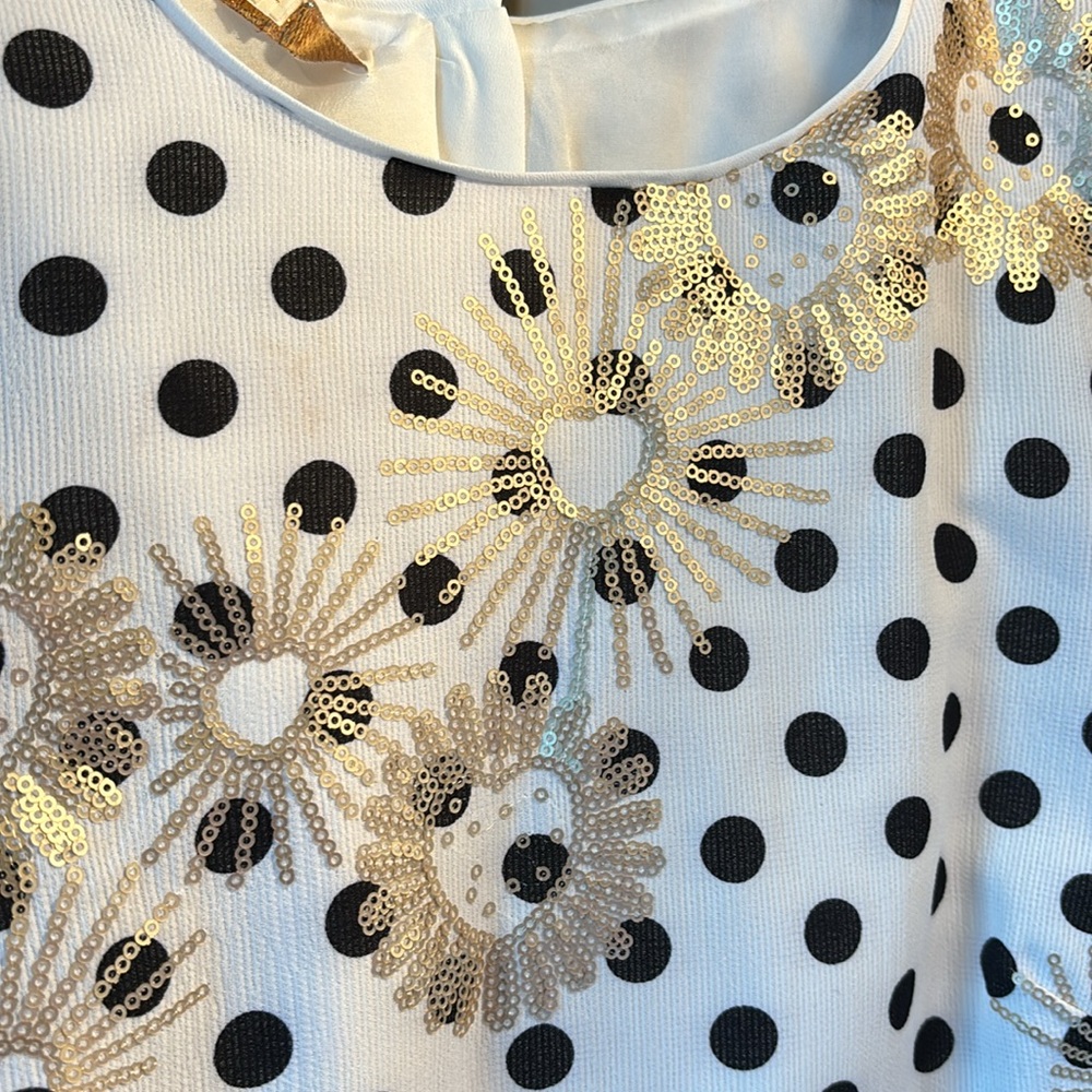 NEVER WORN! Maje polka dot sequin mini dress. All tags attached - Picture 6 of 6